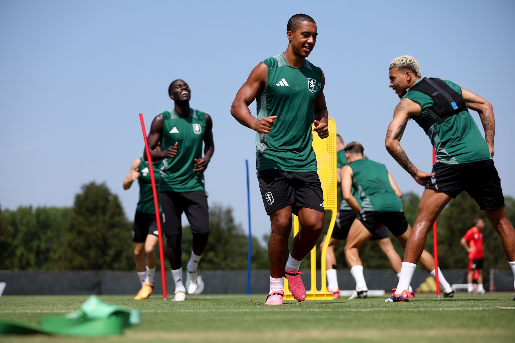 Aston Villa training in Washington, DC