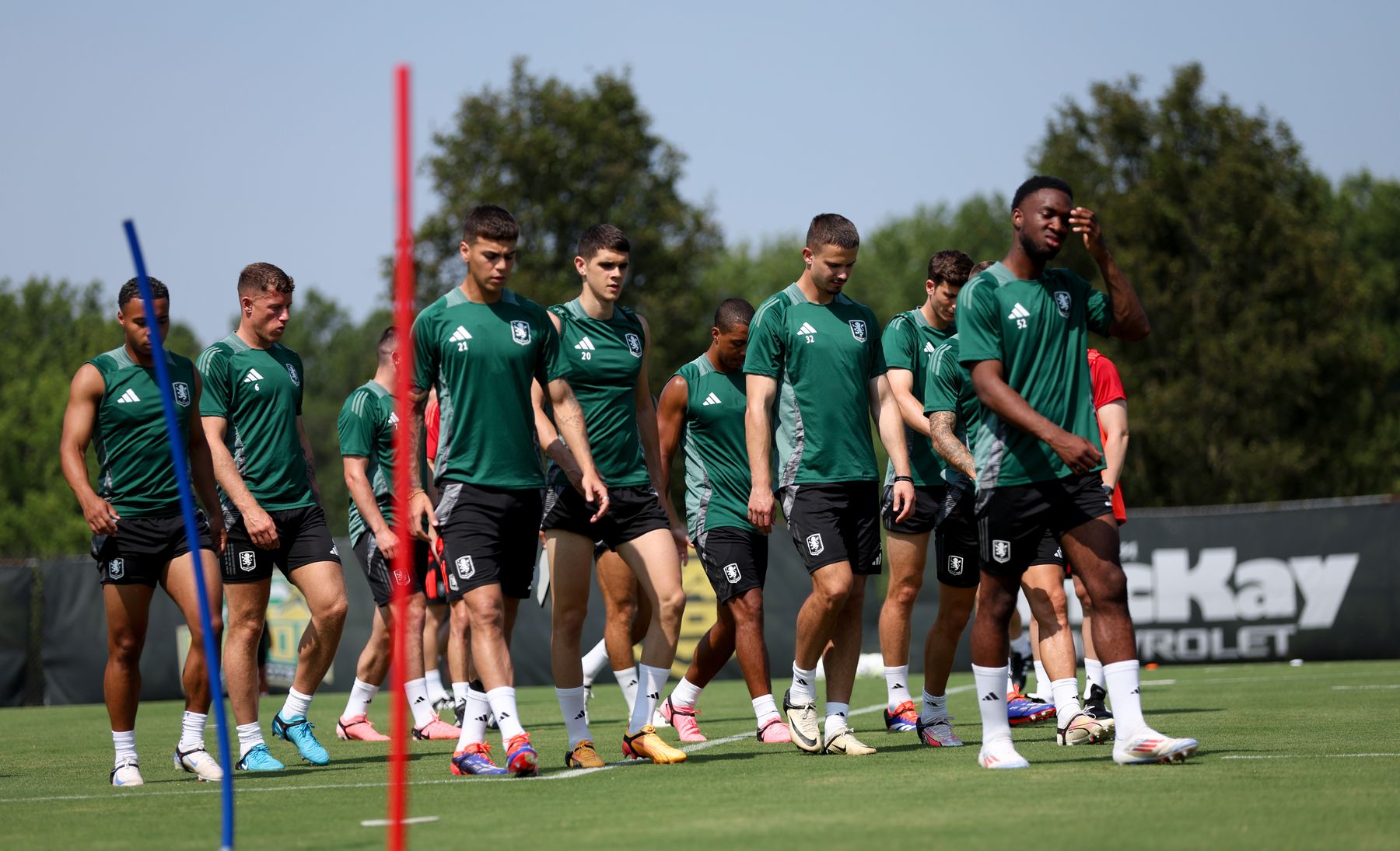 Aston Villa training in Washington, DC