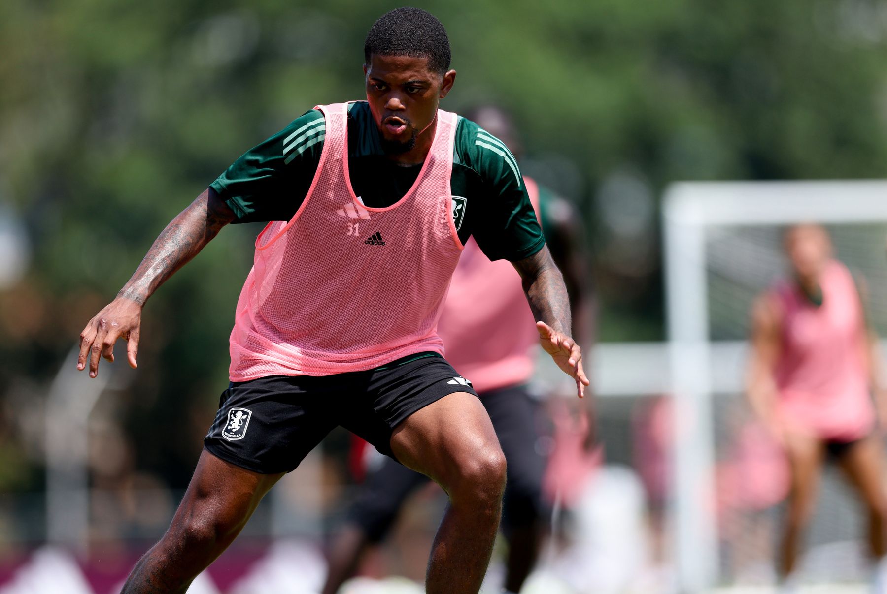 Aston Villa training in Washington, DC