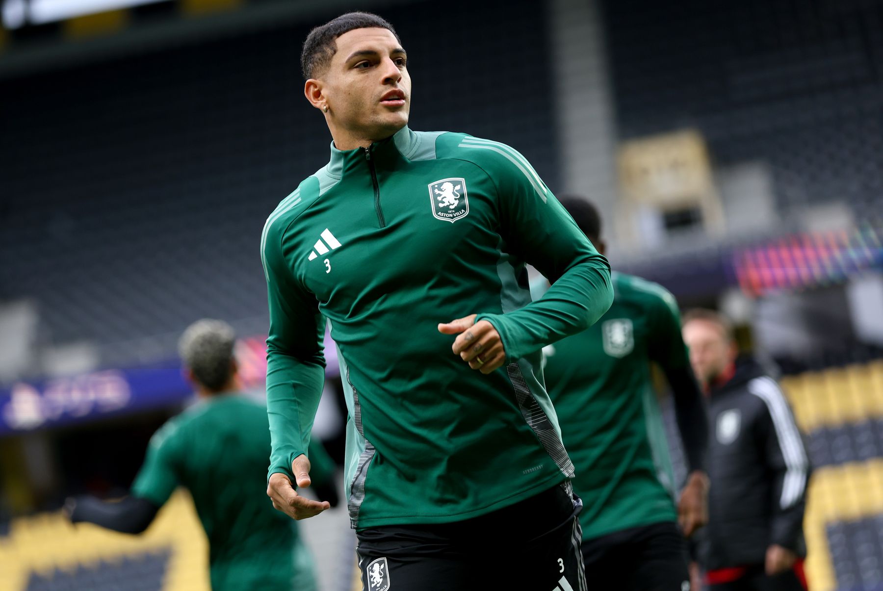 Aston Villa training ahead of BSC Young Boys