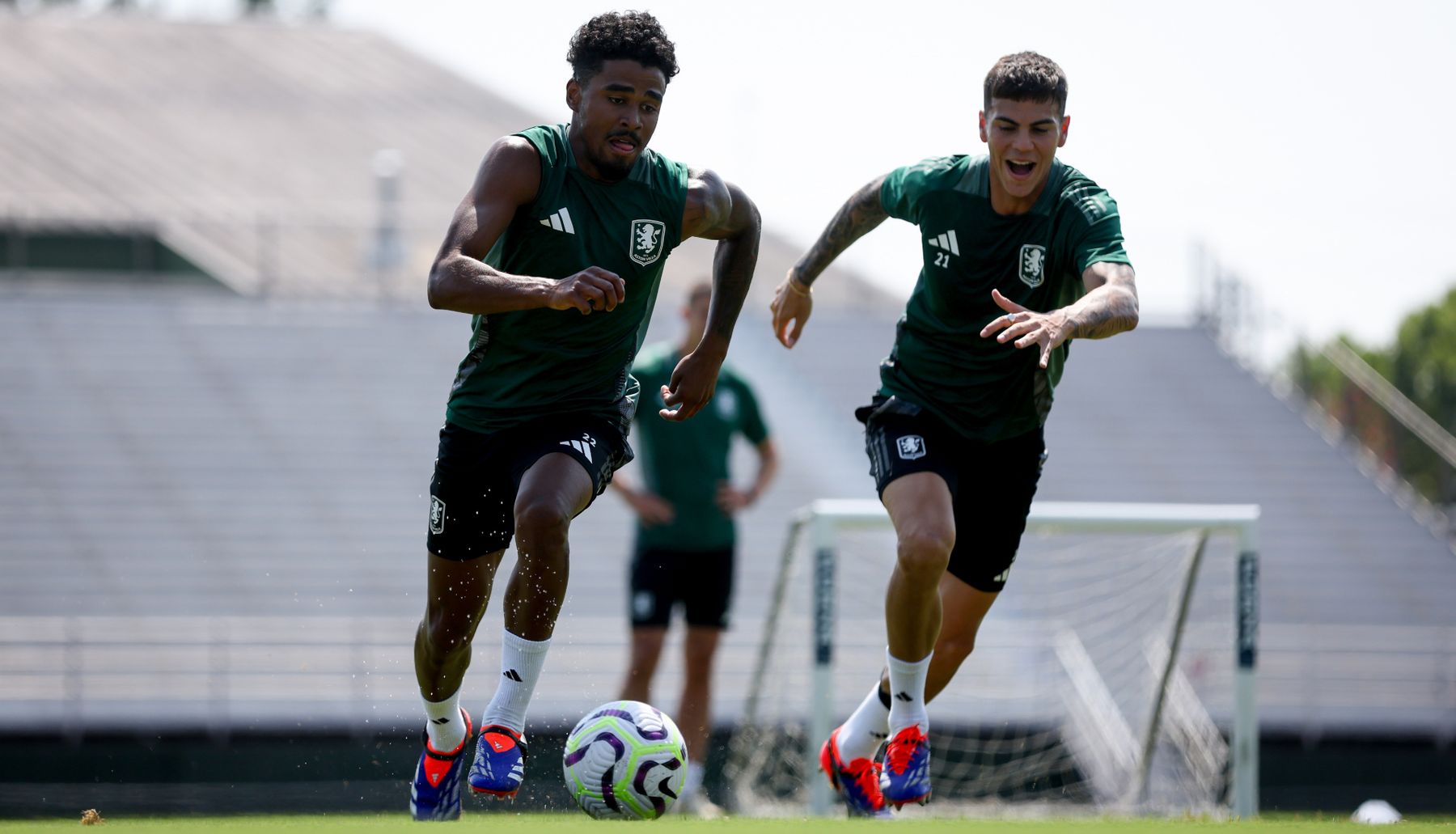 Aston Villa training in Washington, DC